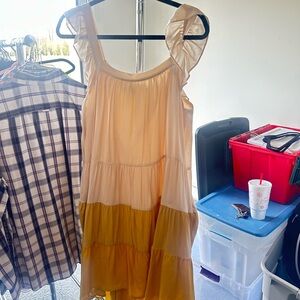 moodie Orange Sleeveless Dress